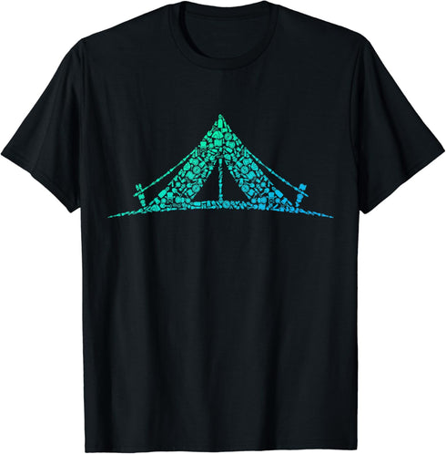 Retro Camping Tshirt for Camper Campsite Gear | Camping T-Shirt...