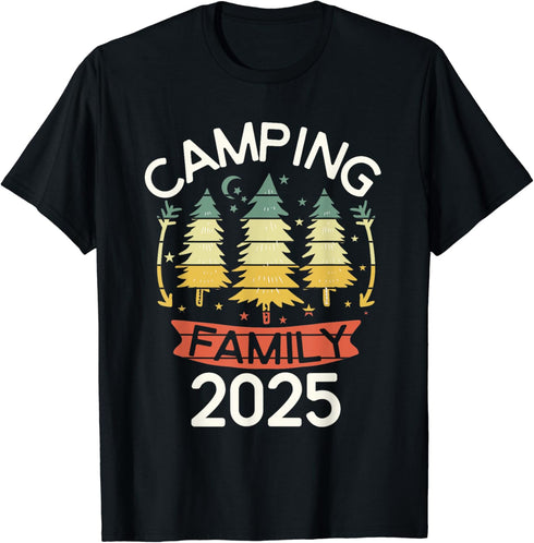 2025 Family Camping Shirts Matching Camping Gear For Family T-Shirt...