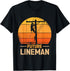 Funny Future Lineman Costume Lineworker Electrical Lineman T-Shirt...