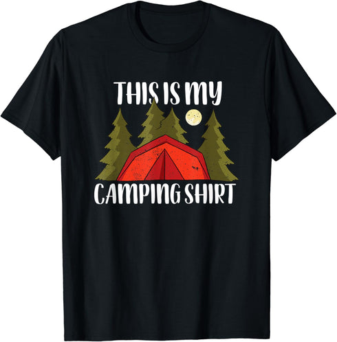 This Is My Camping Shirt Funny Camper Outdoor Activity Camp T-Shirt...