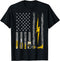 Electrician US Flag Tools Patriotic Job Wire Strippers T-Shirt...