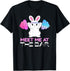 meet me at the bar barbell bunny funny exercise workout pun T-Shirt...