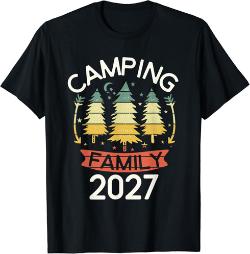 2027 Family Camping Shirts Matching Camping Gear For Family T-Shirt...