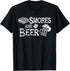 Smores and Beer T Shirt - Camping Outdoor Funny Fun...