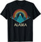 Alaska The Last Frontier Mountains Nature Hiking Vintage T-Shirt...
