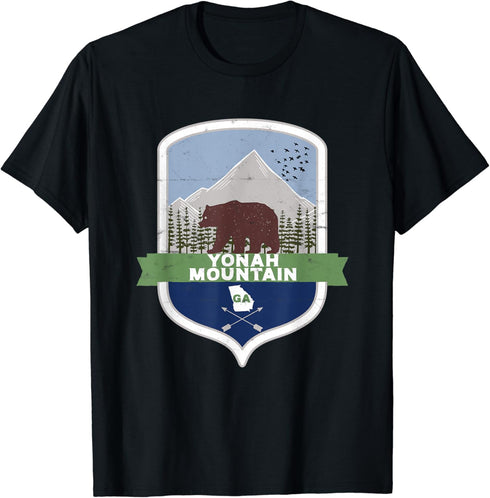 Mount Yonah Mountain Georgia Outdoors GA Bear Mountains T-Shirt...