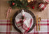 DII Orchard Plaid Collection Linen Tabletop Essentials, Napkin Set, 20x20, Taupe/Red, 6 Piece...