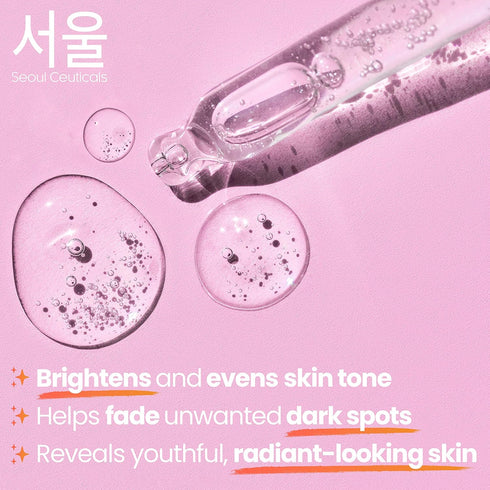 SeoulCeuticals Korean Skin Care Kojic Acid Serum Alpha Arbutin Serum – Dark Spot Remover Corrector Glycolic Acid Serum + Salicylic Acid K Beauty 1...