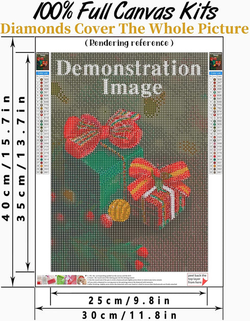 Church in The Snow Diamond Painting Diamond Painting Kits for Adults - 5D Beginner's Full Diamond Decoupage Handmade Painting Pasted by Numbers,fo...