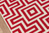 Momeni Rugs Baja Collection Contemporary Indoor & Outdoor Area Rug, Easy to Clean, UV protected & Fade Resistant, 1'8" x 3'7", Red...
