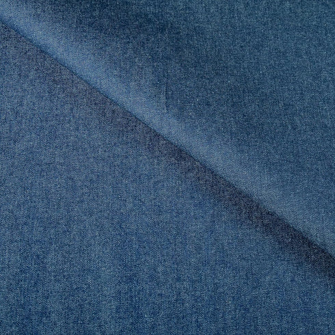 FabricLA Stretch Cotton Denim Fabric - 8 oz, 50” Inch Wide by The Yard - Stylish Jeans Jackets Skirts & Dresses - Denim Blue, 1 Yard...
