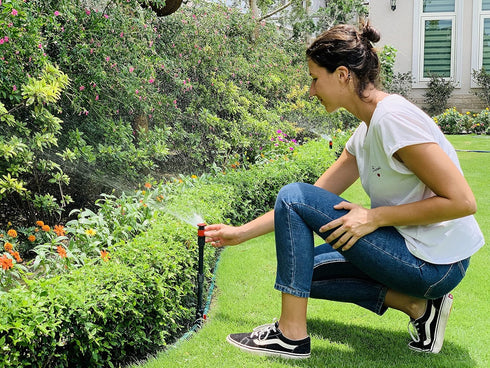 Eden 96093 Multi-Adjustable Flex Design Garden Sprinkler with Extension Set, Great for DIY Gardening Product...