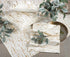 SARO LIFESTYLE - 1612.GL1672B Distressed Foil Metallic Design Cotton Table Runner, 16" x 72", Gold...