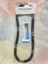 18" Raiders Black Wood Coco Silver Beaded Necklace - 8mm (5/16")...
