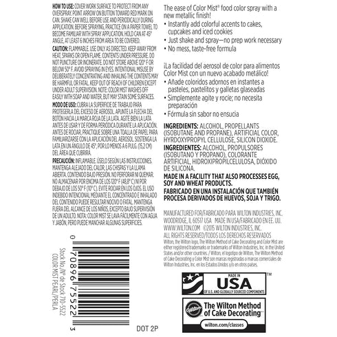 Wilton Pearl Edible Food Color Spray, 1.5 ounce...