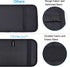 Car Sun Visor Organizer, Wisdompro Vehicle Interior Accessories Storage Pouch Auto Registration Holder with Elastic Strap for Sunglass, Documents,...