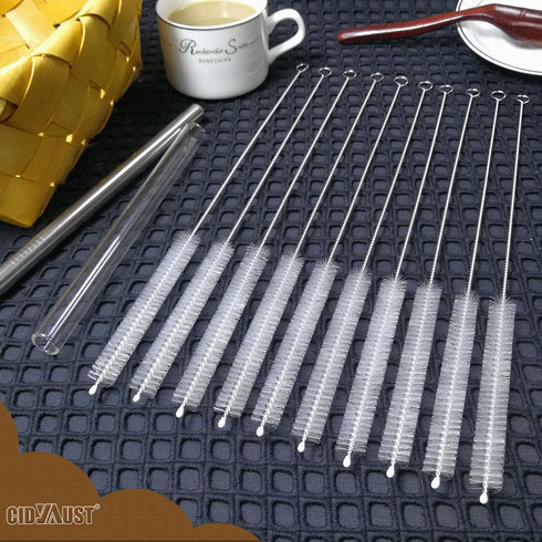 Straw Cleaner Brush for Stanley Extra Long 12 inch, Extra Wide 12mm diam Straw Brushes for 40/30/20 oz Stanley Mug, Straw Cleaning Brush for Tubes...