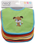 Neat Solutions Water Resistant Drooler Bib Set, Multi-Color, 10 Count...