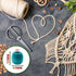 Mandala Crafts 200 Teal Beads Wooden Beads for Crafts, Large Hole Wood Beads for Macrame Beads Jewelry, Barrel Wood Beads for Hair Beads Braid Dre...