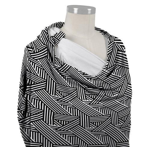 Bebe au Lait 5-in-1 Multi-Use Cover: Nursing Covers for Breastfeeding, Infinity Scarf, Nursing Shawl, Car Seat Cover, Shopping Cart Cover, Carrier...