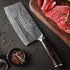 Meat Cleaver, 7" Chinese Chef’s Knife Vegetable Cleaver German High Carbon Stainless Steel Kitchen Knife With Ergonomic Handle for Cooking (Meat k...
