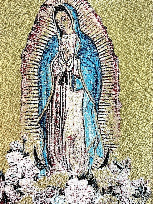 Religious Icon – Our Lady of Guadalupe - Holy Blessed Virgin Mary - Wall Hanging Tapestry Banner Art Decor - Christian Orthodox Catholic - 11 x 4 ...