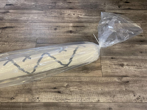 Rug Storage Bag and Zip Tie - NO Vent Holes - Heavy Duty - Giant Size Fits Rugs up to 9'x12' - Protects Rolled Rugs for Moving or Storage...
