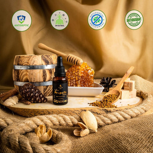 Natural Bee Propolis Extract, 30 mL, Advanced Liquid Tincture Immune System Booster and Seasonal Defense, Pure High Potency Herbal Supplement, Non...