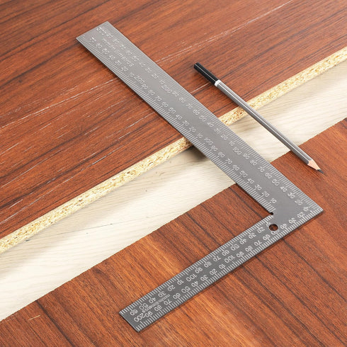 Mr. Pen- Framing Square, 8 inch x 12 inch, Silver, Carpenter Square, Carpenters Square, Right Angle Ruler, Framing Tools, L Shape Ruler, Metal Squ...