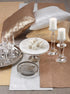SARO LIFESTYLE Shimmering Evening Event Table Runner, 15" x 72", Silver...