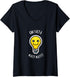Womens Can I Get A Watt Watt | Light Bulb V-Neck T-Shirt...