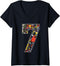 Womens 7th Birthday Construction Building Tools Kids 7 Year Old V-Neck T-Shirt...