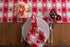 DII Valentine's Day Tablecloth Check Collection, Tablecloth, 52x52, Checkered Hearts...