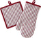 SKL Home Snowflake Winter Oven Mitt and Pot Holder Set, 8x8...