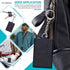 Nylon Thread Wallet - Front Pocket Minimalist Wallet for Men and Women with a Classy D-Ring and Anchor Chain - Classy Slim Wallet Card Holder (Bla...