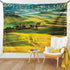 Lunarable Tuscan Tapestry, Idyllic Landscape of Tuscany Road and Cypresses to Medieval Farmhouse Image, Fabric Wall Hanging Decor for Bedroom Livi...