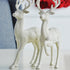 Set of 2 Holiday Reindeer Figures: 12.5 Inches Glitter Reindeer Decor by RAZ Imports (Silver)...
