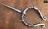 Medieval Hand - Forged Penannular Iron Brooch Fibula, Norse Cloak, Scarf-Shawl Pin, Cloak Clasp, Celtic, Renaissance Viking Age Jewelry Halloween ...