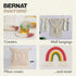 Bernat Macrame Natural Yarn - 3 Pack of 250g/8.8oz - Cotton - #6 Super Bulky - Knitting, Crocheting & Crafts......