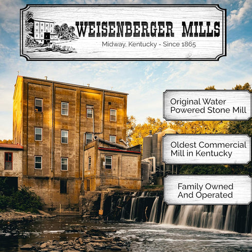 Weisenberger Spoon Bread Mix - Authentic, Old Fashioned, Southern Style Corn Bread Mix - Made From Non GMO Cornmeal - Traditional Cast Iron Spoonb...