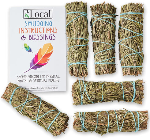 Rosemary Smudge Sticks 4 Inch | Rosemary Sage Smudging Wands | Wholesale Sage Bulk Sage Kit | Salvia Blanca para Limpiar | Sustainably Sourced Cal...