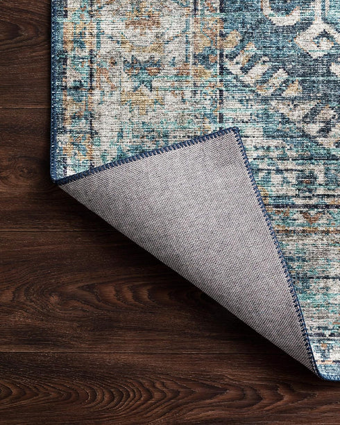 Loloi II Skye Collection SKY-03 Denim/Natural 2'-3" x 3'-9" Accent Rug...