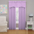Eclipse Kendall Modern Scalloped Valance Rod Pocket Window Curtain for Kitchen or Bathroom, 42" x 18", Light Purple...