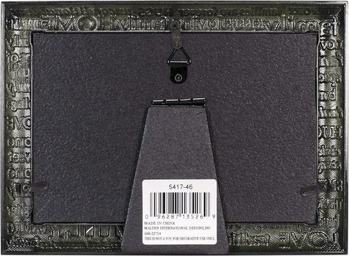 Malden International Designs Modern Pewter Metal Diecast Family Expressions Picture Frame, 4x6, Silver...