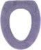Soft Toilet Seat Cover - Plush & Thick Fabric Toilet Seat Warmer for Round & Elongated 14x18" Toilet Seats - Reusable, Machine-Washable, Easy-Inst...