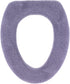 Soft Toilet Seat Cover - Plush & Thick Fabric Toilet Seat Warmer for Round & Elongated 14x18" Toilet Seats - Reusable, Machine-Washable, Easy-Inst...