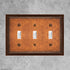 Raised Pearls Decorative Wall Plate Switch Plate Outlet Cover (Triple Toggle, Sponged Copper)...
