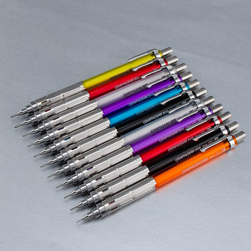 Pentel Arts GraphGear 300 Mechanical Pencil, (0.3mm) Extra-fine line, Orange Barrel, w/small block eraser + 1 lead tube...