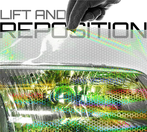 VViViD Bio HEX+ Air-Tint Headlight Vinyl Roll (17.9" x 60", Clear Large Pattern)...
