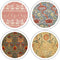 CoasterStone "William Morris Textiles Collection" Absorbent Coasters, 4-1/4-Inch, Set of 4...